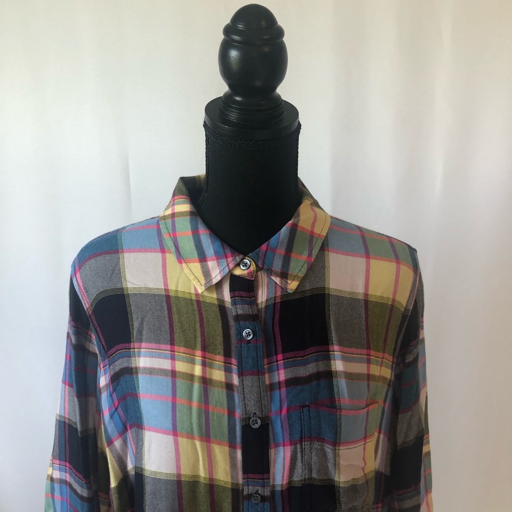 Talbots flannel top